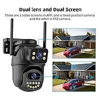 8MP Coverage - WIFI Dual Lens Security Camera 8MP Coverage - WIFI Dual Lens Security Camera