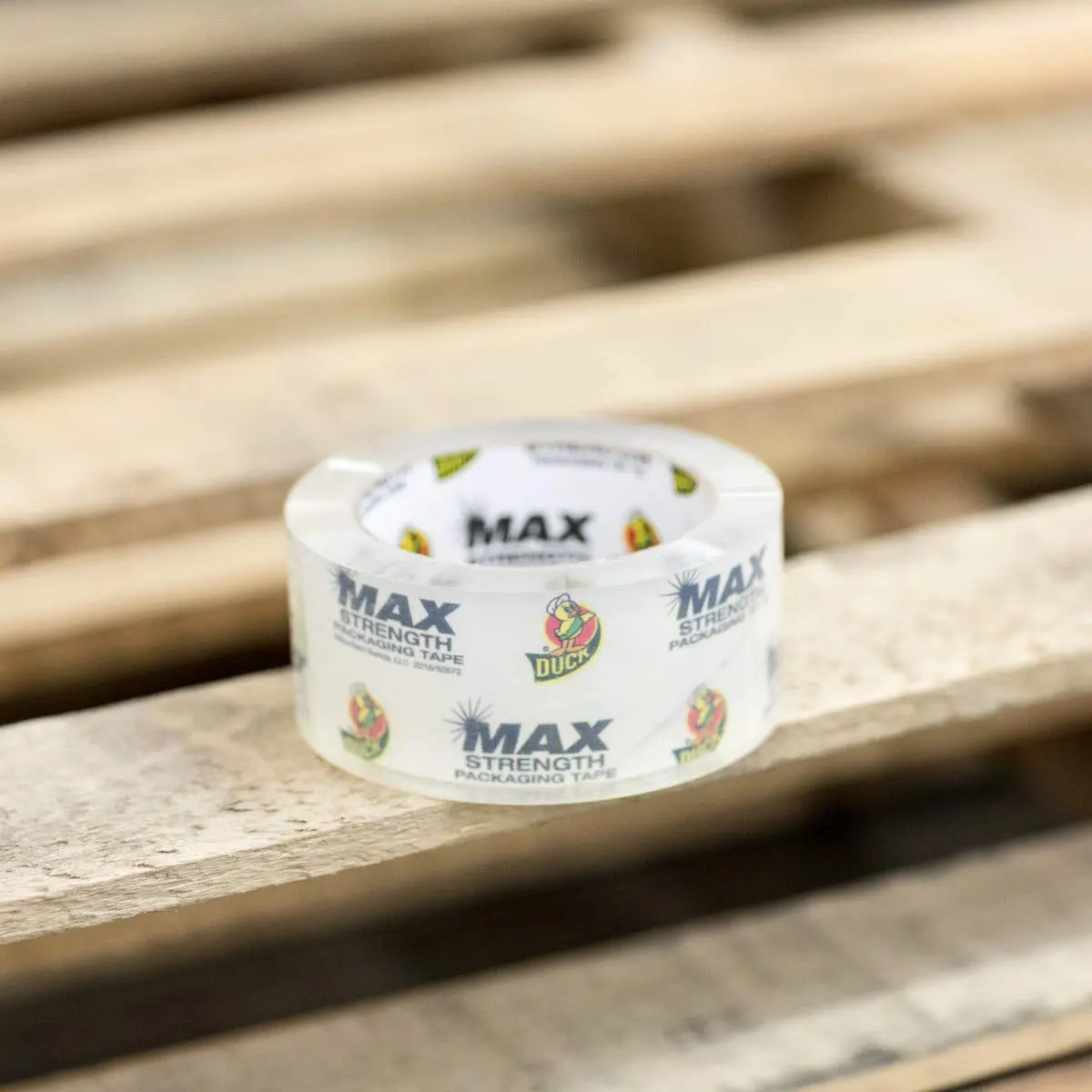 Duck Max Strength Clear Packing Tape - 1.88 in x 54.6 yd - 6 Rolls