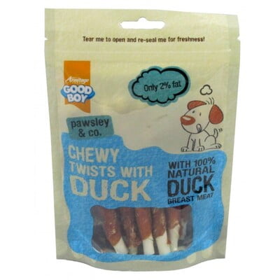 ARMITAGE CHEWY DUCK TWISTS - 90G (DOG TREAT) ARMITAGE CHEWY DUCK TWISTS - 90G (DOG TREAT)