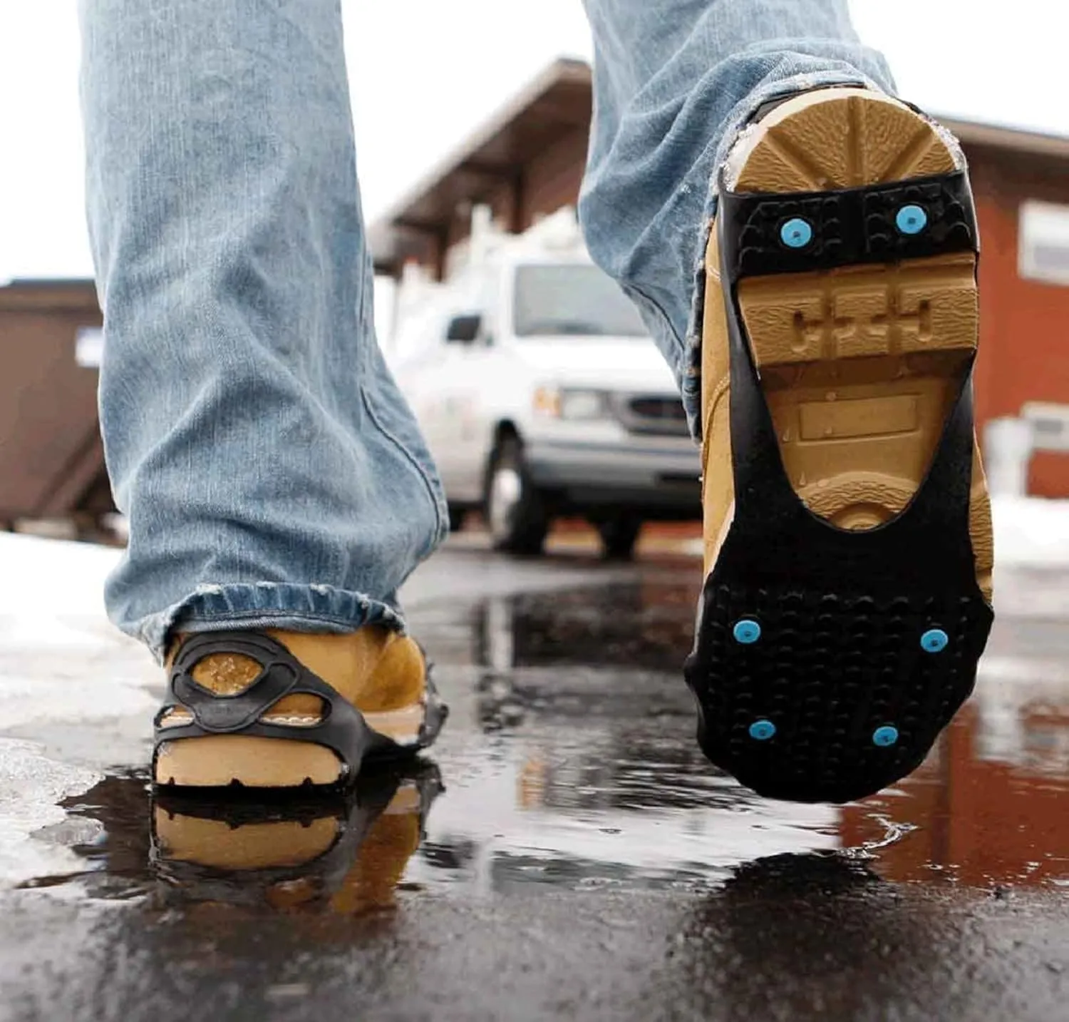 DUE NORTH All Purpose Ice Cleats - Full-Foot Traction Aids for Men & Women