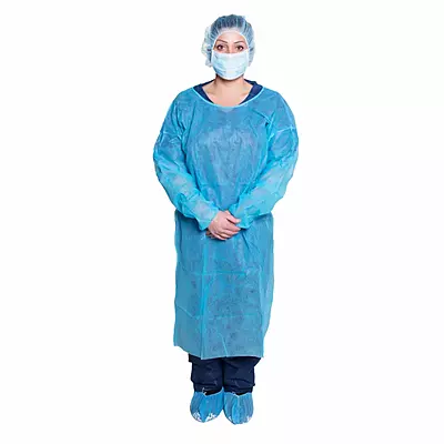 Covergown, PE, Blue