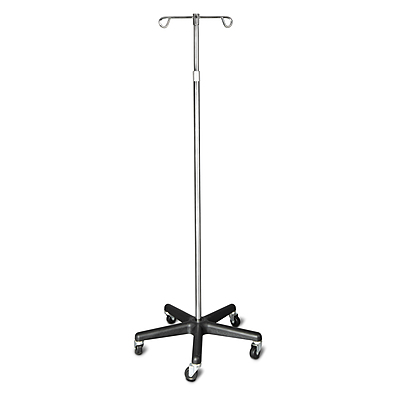IV Stand, 2 hook, 5 leg base