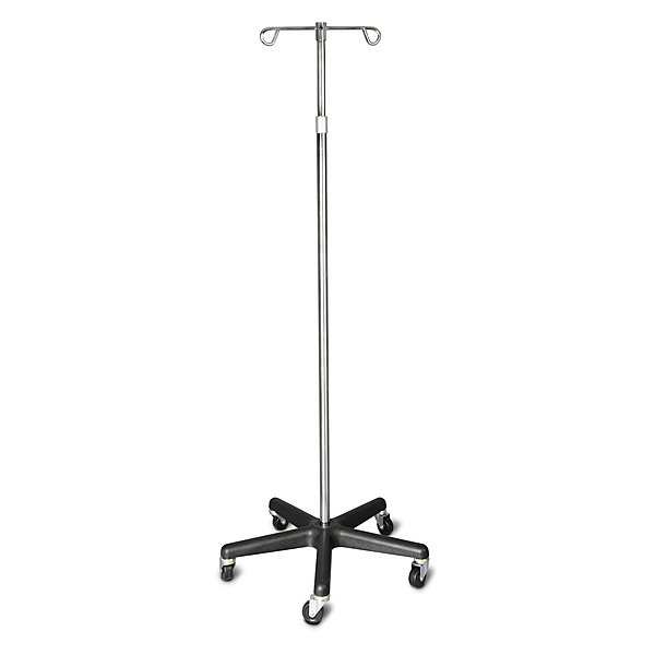 IV Stand, 2 hook, 5 leg base