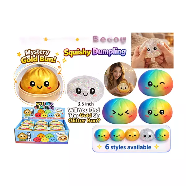 Squishy Dumpling Rainbow Toy [12pcs/display]