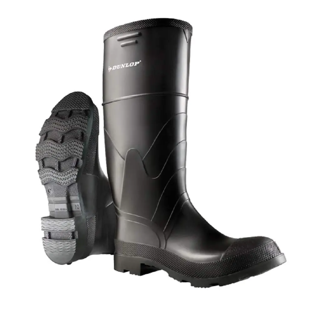 Dunlop Protective Footwear 16" Economy Steel Toe 100% Waterproof PVC Work Boot