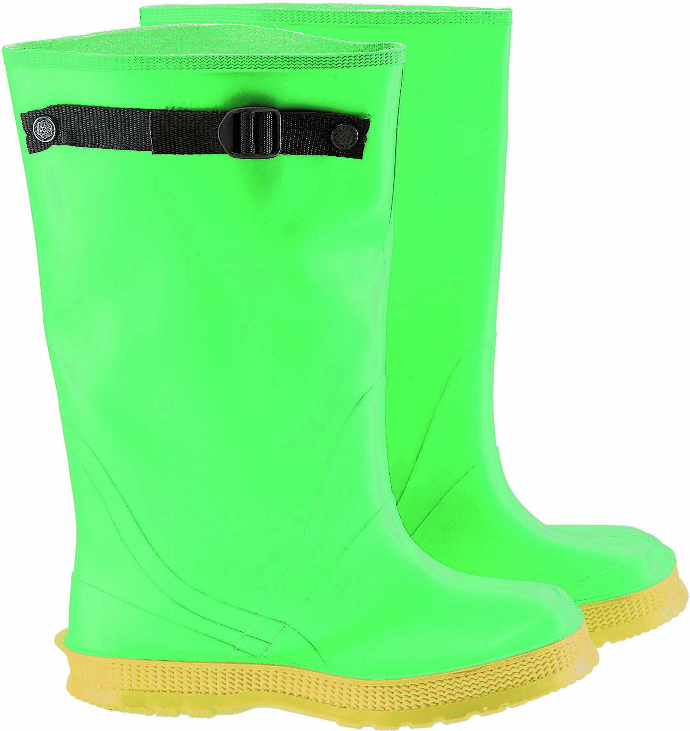 ONGUARD 87050 PVC Alloy Men's Strapper OverBoots with Self-Cleaning Cleated Outsole, 17" Height, Size 11
