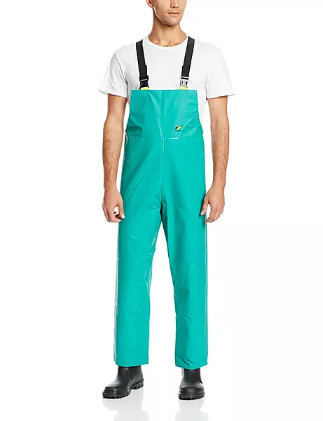 DUNLOP Protective Footwear, Chemtex Bib Overall, 7105000.SM, Size SM US