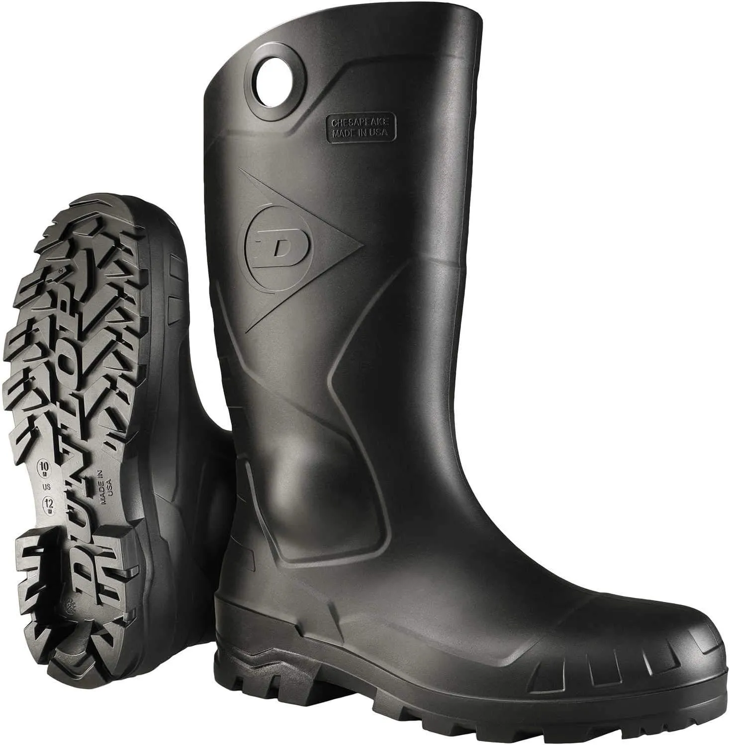 DUNLOP Men's Chesapeake Ankle Boot 6 Wide Black