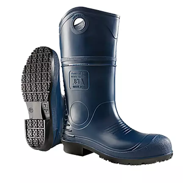 ONGUARD89085 Knee Boots, Plain Toe, Size 10, Blue, PR