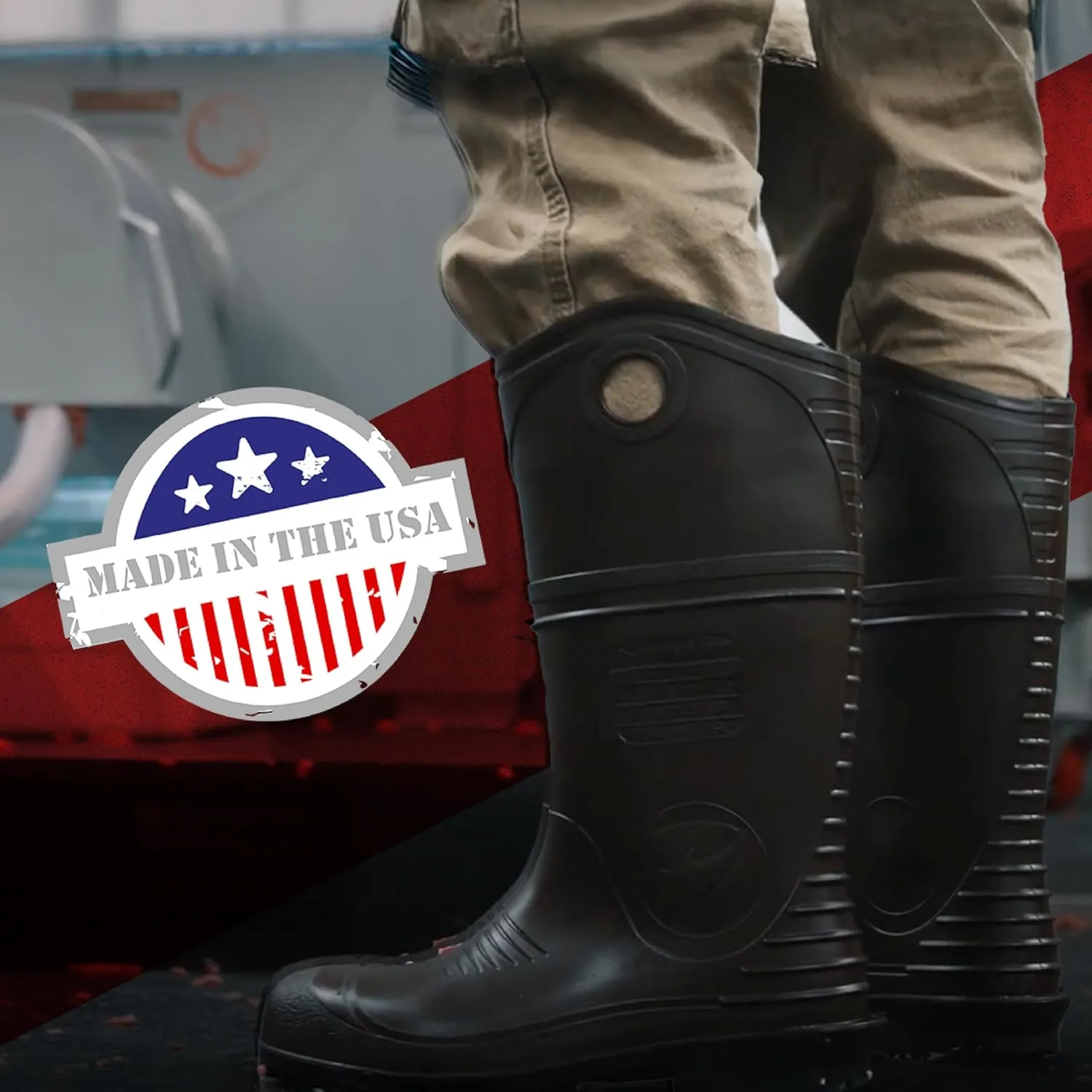 DUNLOP PROTECTIVE FOOTWEAR Durapro Steel Toe Waterproof PVC Work Boots