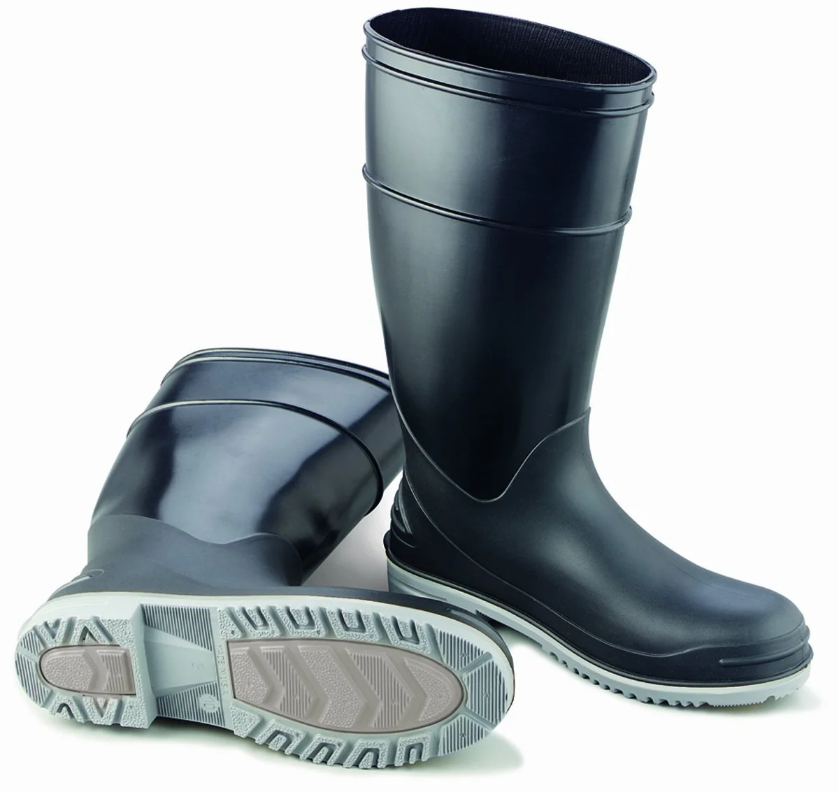 Dunlop Protective Footwear, Goliath Steel Toe, 100% Waterproof Polyblend PVC Material - Size 10 US