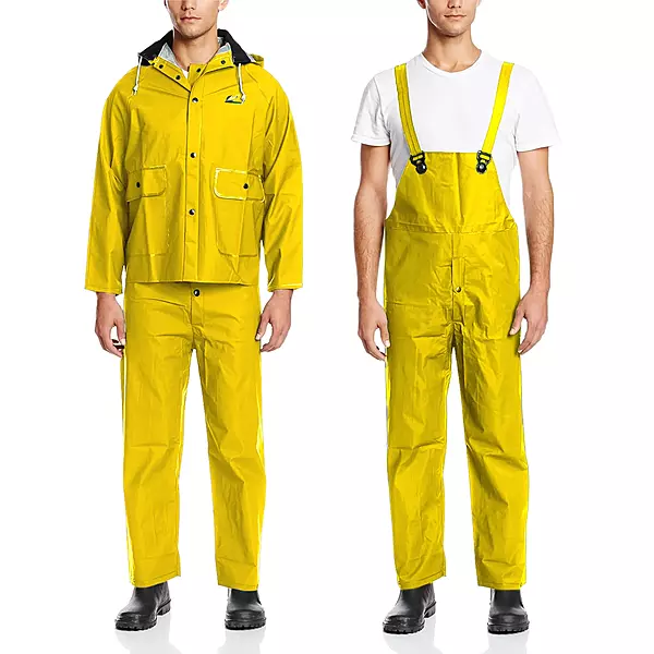 ONGUARD, Sitex 3 Pc Rain Suit, 100% Waterproof PVC, Lightweight and Durable, Yellow, 76515, Size M US