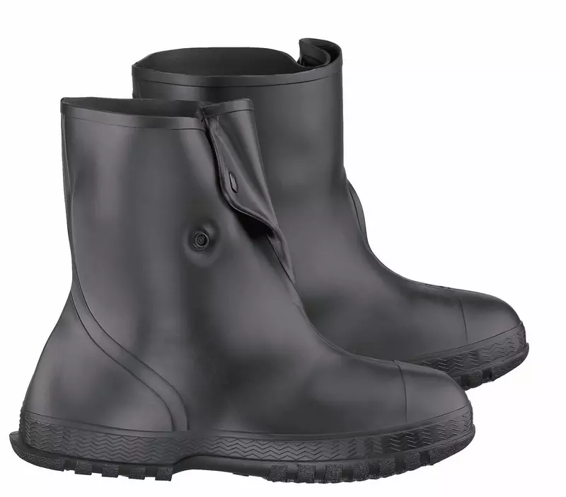 DUNLOP Men's Overshoe with 4-Way Cleated Outsole, X-Large (Size 12-13) - Black