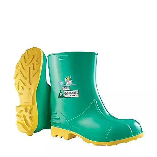 Dunlop Protective Footwear, PolySteel Steel Toe & Midsole, 100% Waterproof Polyblend PVC Material, Slip-Resistant