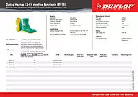 Dunlop Protective Footwear, PolySteel Steel Toe & Midsole, 100% Waterproof Polyblend PVC Material, Slip-Resistant