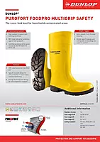 Dunlop Purofort EA61231 - Foodpro Multigrip Safety Shoe Yellow/Black