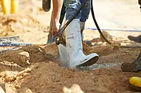 DUNLOP Protective Footwear, Steel Toe White Safety Lock, 100% Waterproof PVC, Lightweight and Durable Protective Footwear