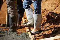 Dunlop White PVC Steel Toe - Rubber Boots for Men & Women - PVC - Work & Concrete Boots - Steel Toe