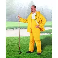 Dunlop Sitex Jacket with Attached Hood, 7653400.SM, Size SM, Unisex, Yellow