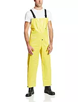 DUNLOP ONGUARD WEBTEX Bib Overall w/ Snap Fly Front - Large Yellow