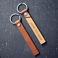 Leather Duo Keyring