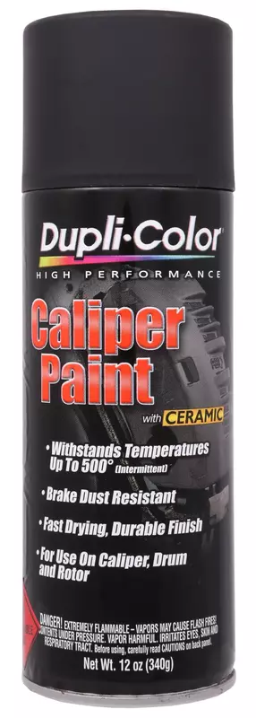 Dupli-Color BCP105 Brake Caliper Spray Paint - Matte Black - 12 oz