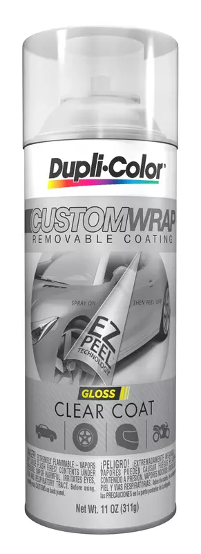Dupli-Color Custom Wrap Gloss Removable Clear Spray Paint - 11 oz