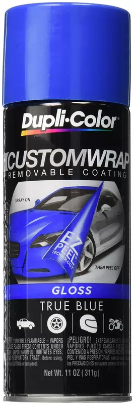 Dupli-Color Custom Wrap Removable Coatings, Gloss, True Blue, 11 oz