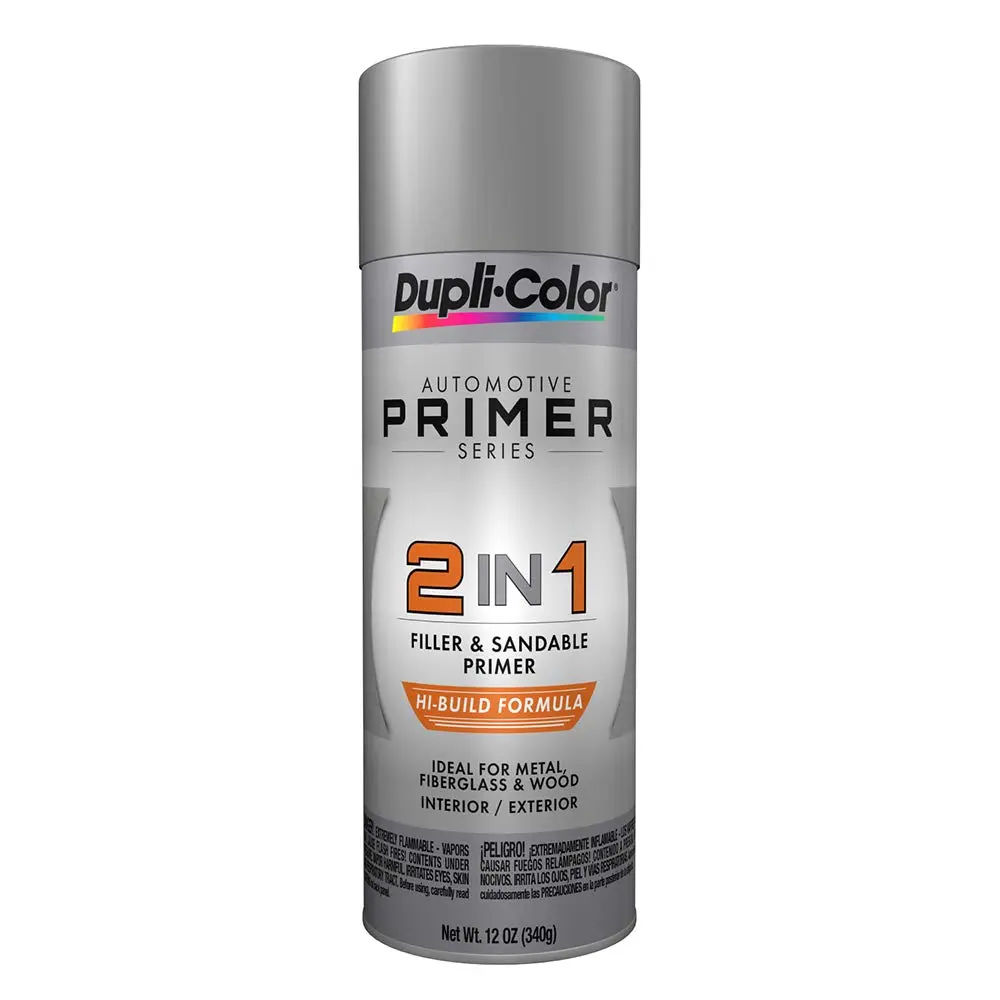 Dupli-Color DAP1700 2-in-1 Hi-Build Filler & Sandable Primer Spray Paint - 12 oz. Aerosol Can