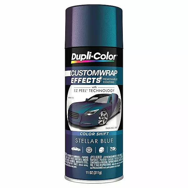 Dupli-Color ECWRC8217 Custom Wrap Effects Removable Automotive Paint - Stellar Blue Spray Paint - 11 oz. Aerosol Can