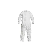 DUPONT IC253BWH2X00250C Coverall, White, Elastic, 2XL, PK25