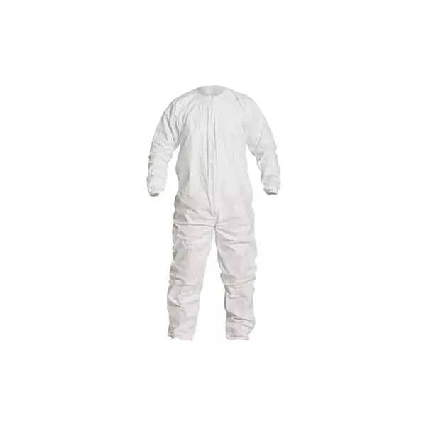 DUPONT IC253BWH2X00250C Coverall, White, Elastic, 2XL, PK25