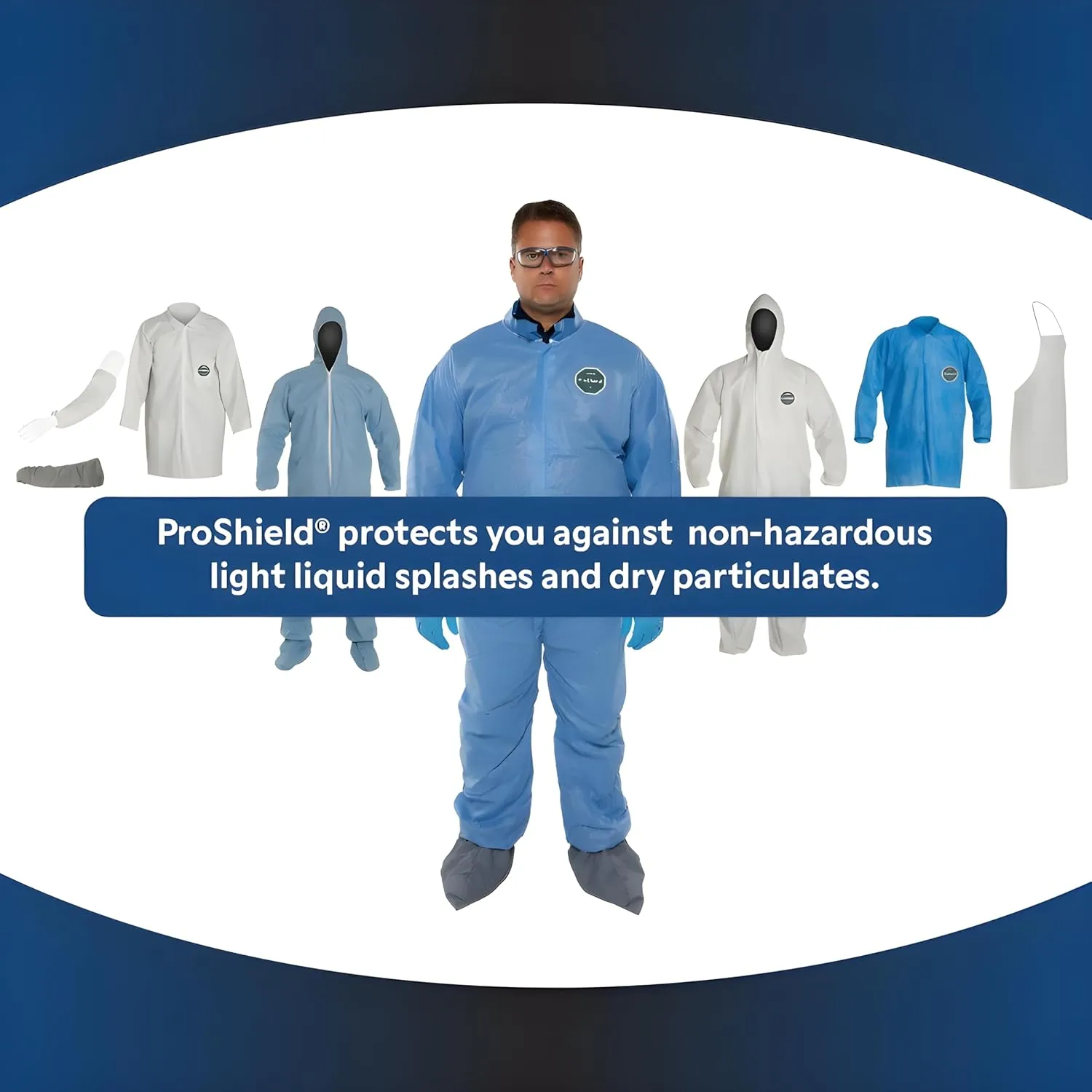 DuPont ProShield 10 Disposable Coveralls with Elastic Wrists & Ankles