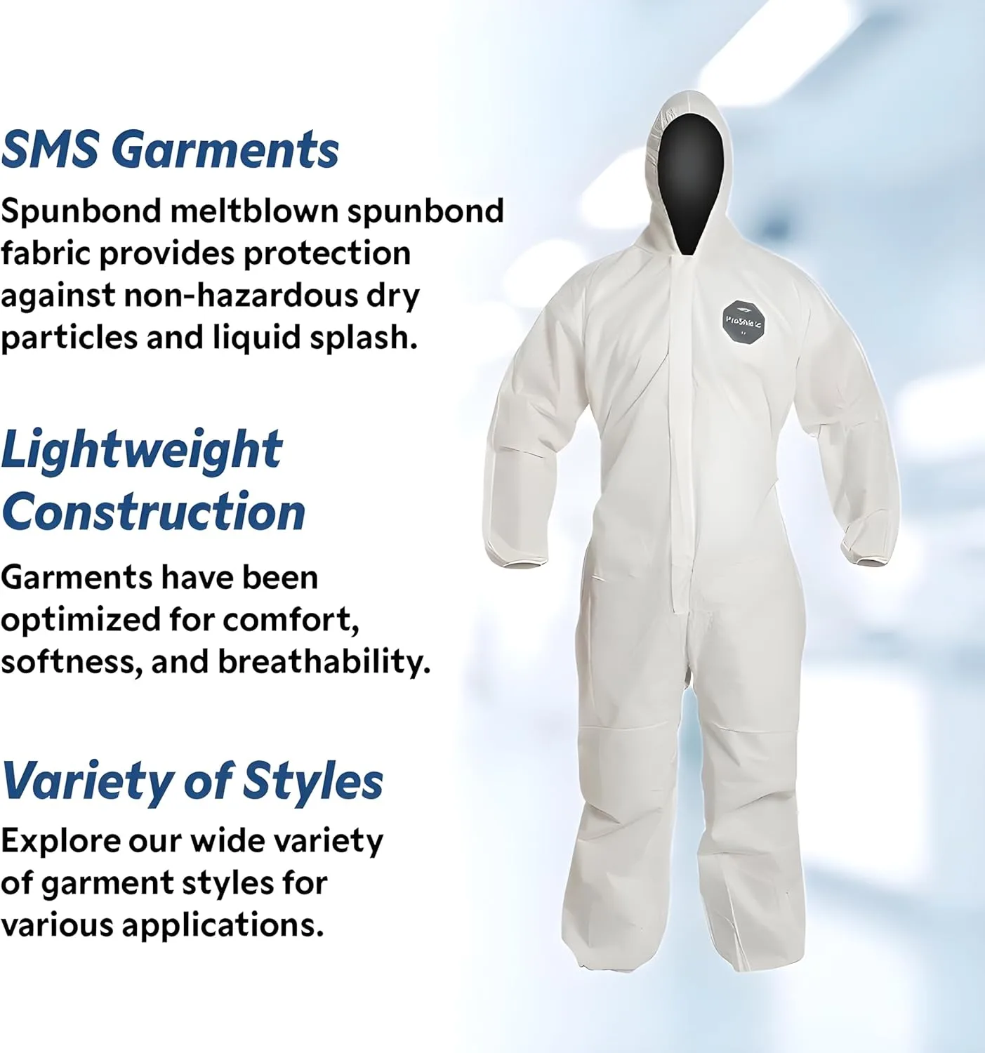 DuPont ProShield 10 Disposable Coveralls with Elastic Wrists & Ankles