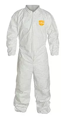 PB125SWH4X0025 4X White 12 mil ProShield Chemical Protection Coveralls (25 Each)
