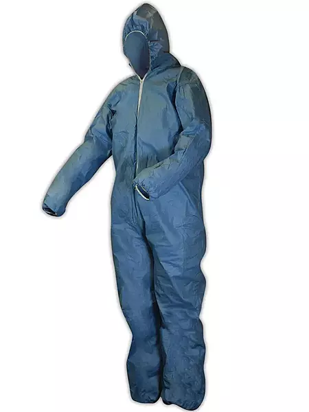 DuPont Proshield 6 TM127S Secondary Flame Resistant Coverall with Attached Hood, Blue, 2X-Large (Case of 25)