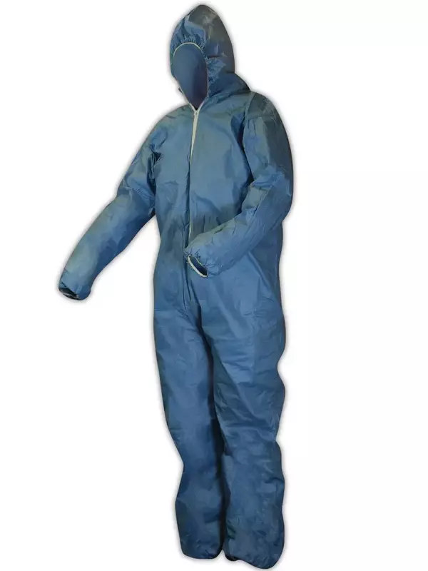 DuPont Proshield 6 TM127S Secondary Flame Resistant Coverall with Attached Hood, Blue, 2X-Large (Case of 25)