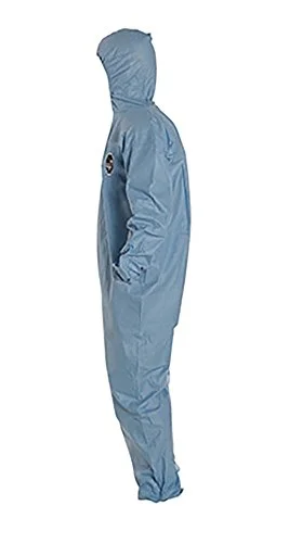 DuPont Proshield 6 TM127S Secondary Flame Resistant Coverall with Attached Hood, Blue, 3X-Large (Case of 25) 25-Pack