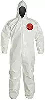 DuPont Tychem 4000 Coverall, Hooded, Zipper Front - 3X-Large