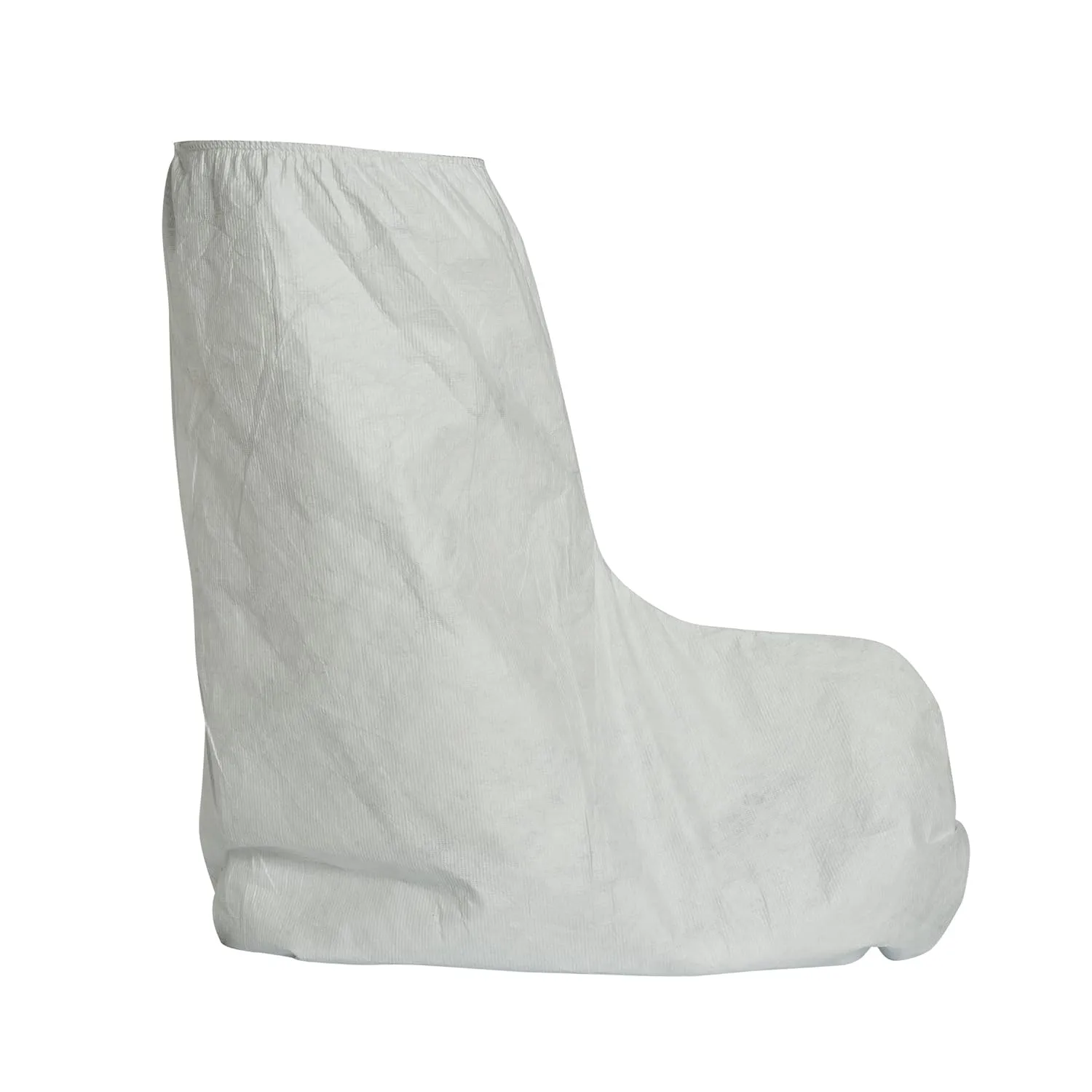 DuPont Tyvek 400 TY454S 18-Inch High Boot Cover with Tyvek FC Skid-Resistant Sole and Elastic Top, White
