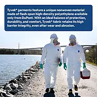 DuPont Tyvek 400 18-Inch High Boot Cover with Elastic Top, White, Universal, 100-Pack