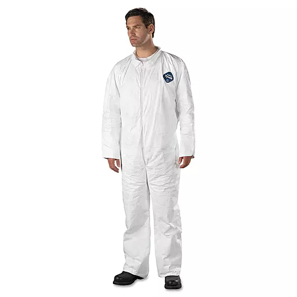 DuPont™ Tyvek® 400 Coveralls w/Open Wrists & Ankles, 2X-Large, White, 25/Case - 1 Each
