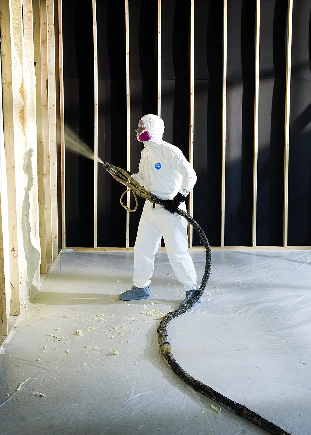 DuPont Tyvek 400 TY122S Disposable Protective Coverall Hood, Boots 25-pack 2X-Large White