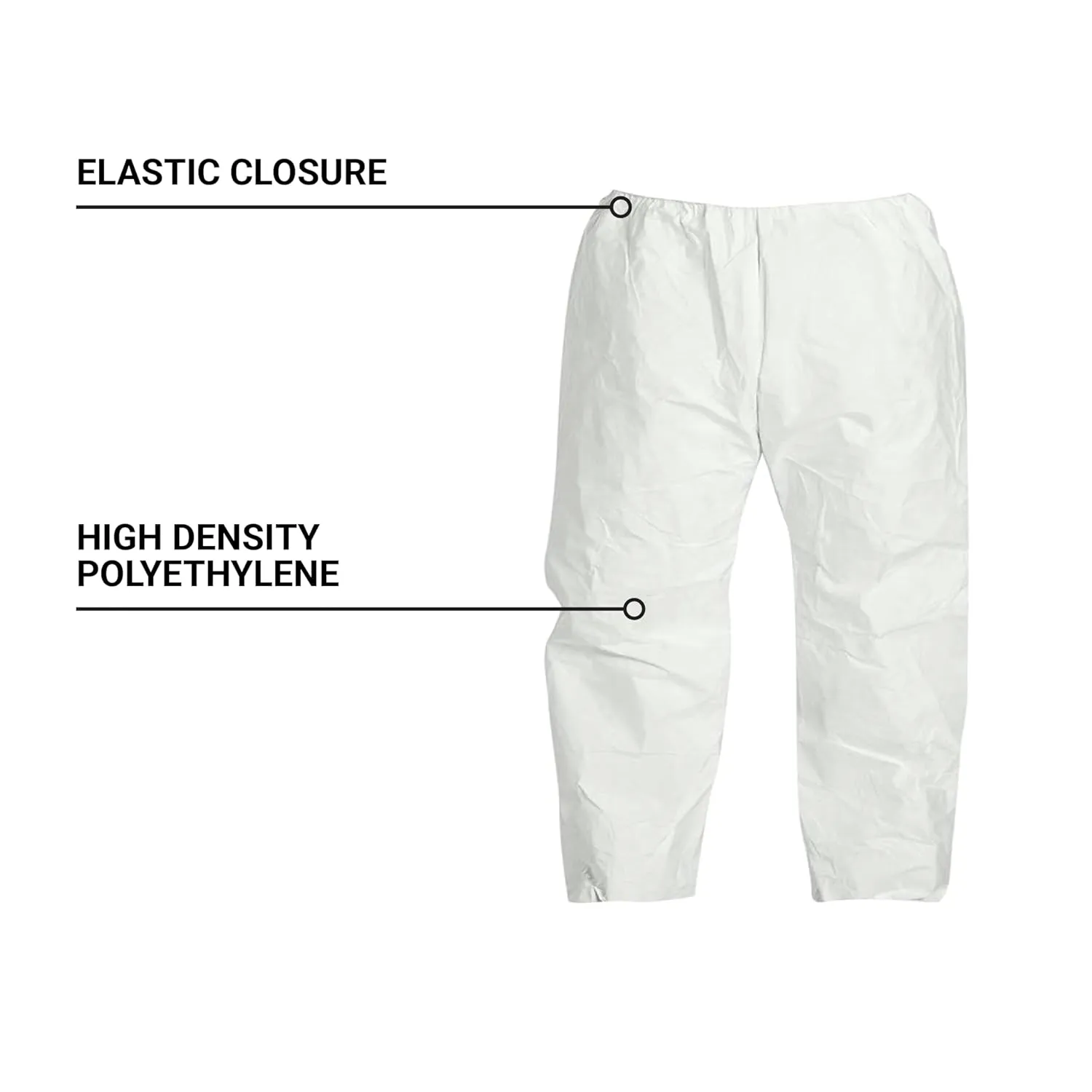 DuPont Tyvek 400 Disposable Protective Pant with Elastic Waist