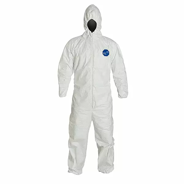 DuPont Tyvek 400 Hooded Coveralls with Elastic Wrists & Ankles by DuPont