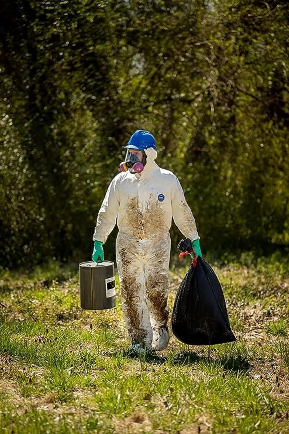 DuPont Tyvek 400 Hooded Coveralls with Elastic Wrists & Ankles by DuPont