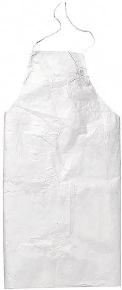Tyvek Apron, White, One Size Fits All, 100/Carton