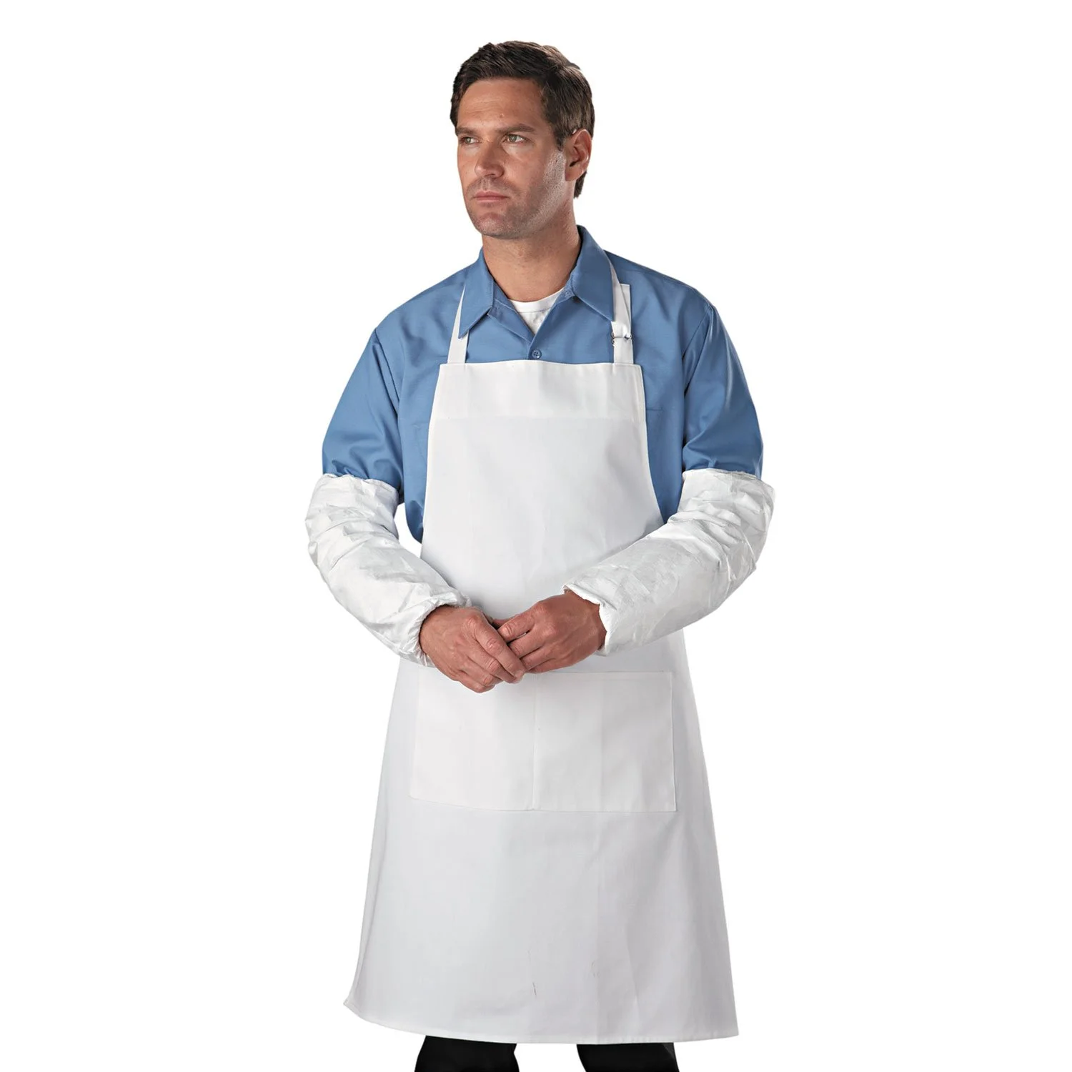 DuPont 251-TY500S Tyvek Sleeves, Hd Polyethylene, White, One Size Fits All, 200/carton