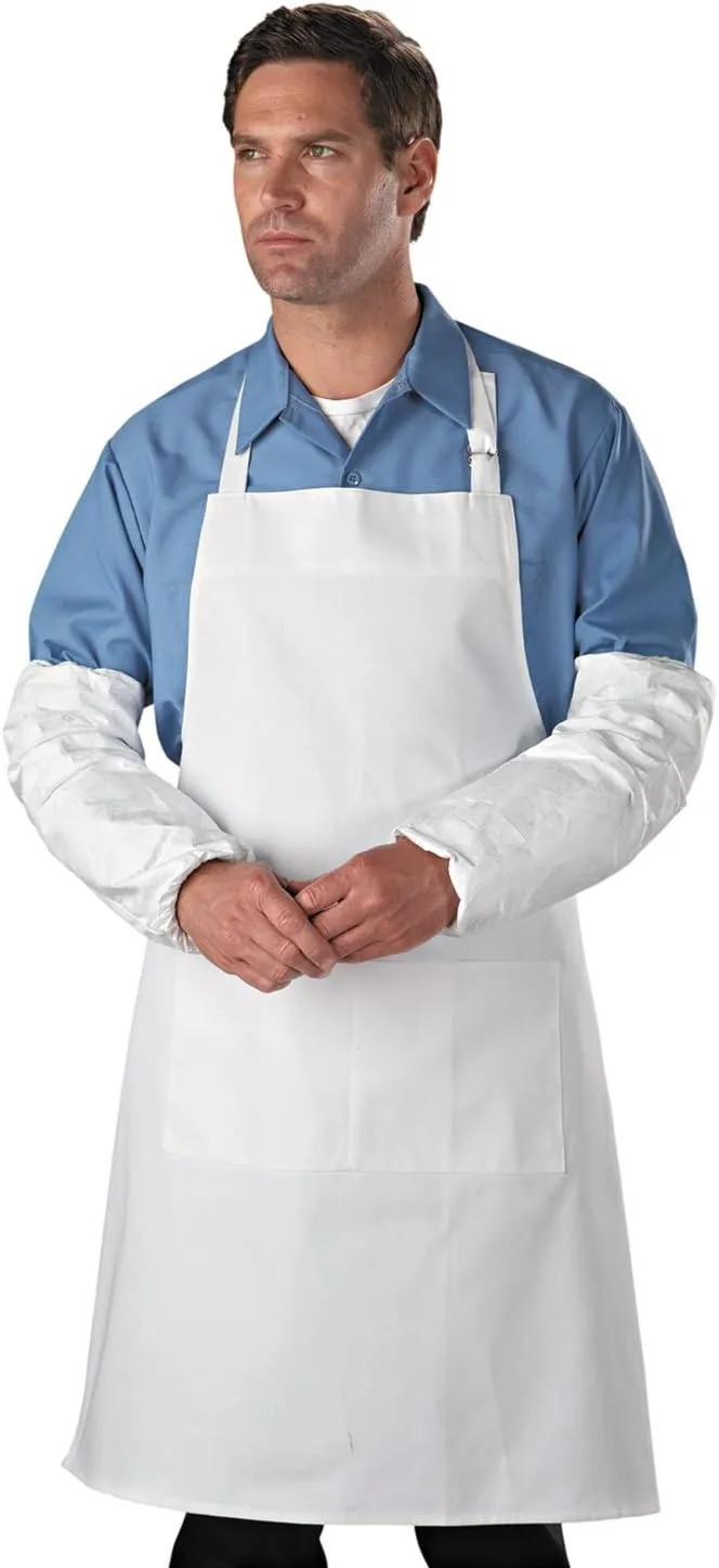 DuPont 251-TY500S Tyvek Sleeves, Hd Polyethylene, White, One Size Fits All, 200/carton