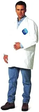 DUPONT, TY210SWHXL003000, TYVEK LAB Coat SNAP Front